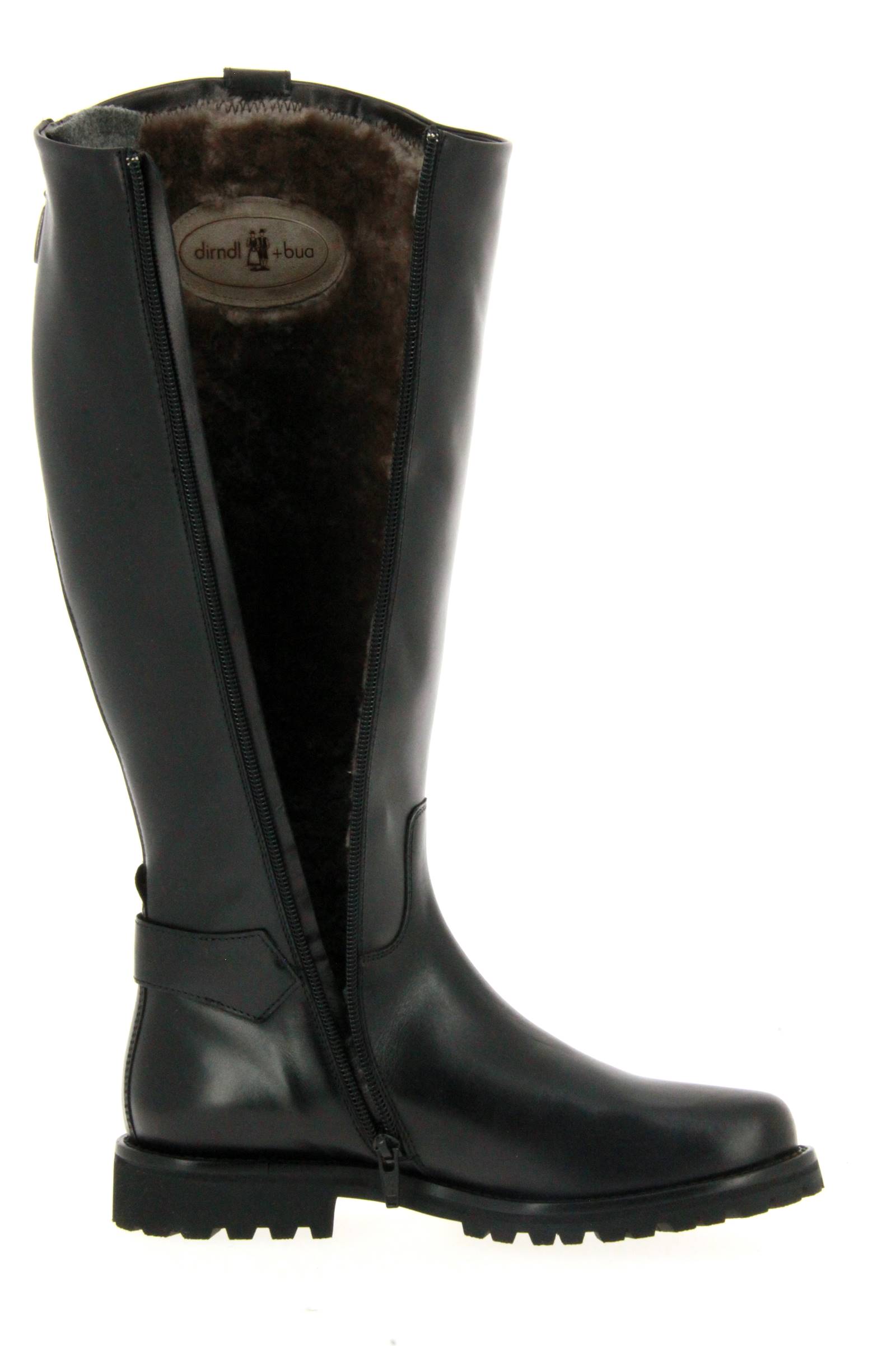 dirndl + bua Reiterstiefel gefüttert VITELLO NERO (38½)