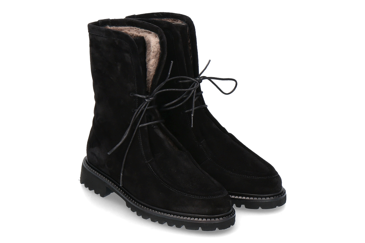 Brunate Bootie gefüttert HELLEN CAMOSCIO- nero/ schwarz