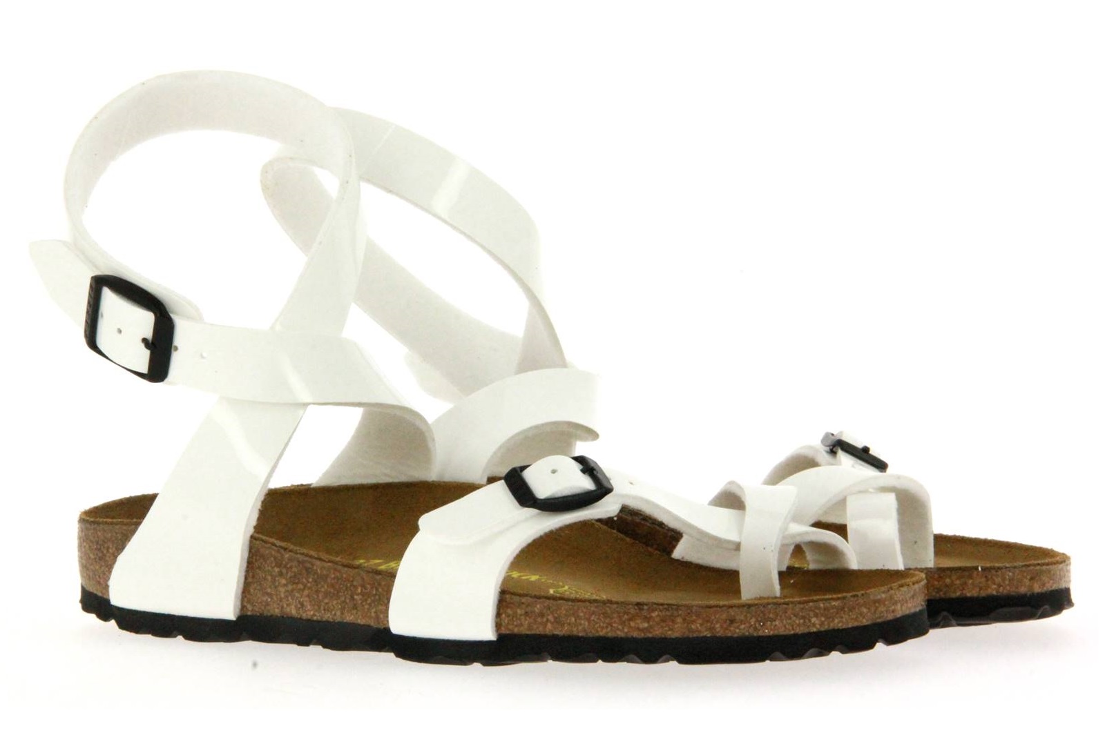 Birkenstock Sandale YARA SCHMAL BIRKO-FLOR LACK WEIß (41)