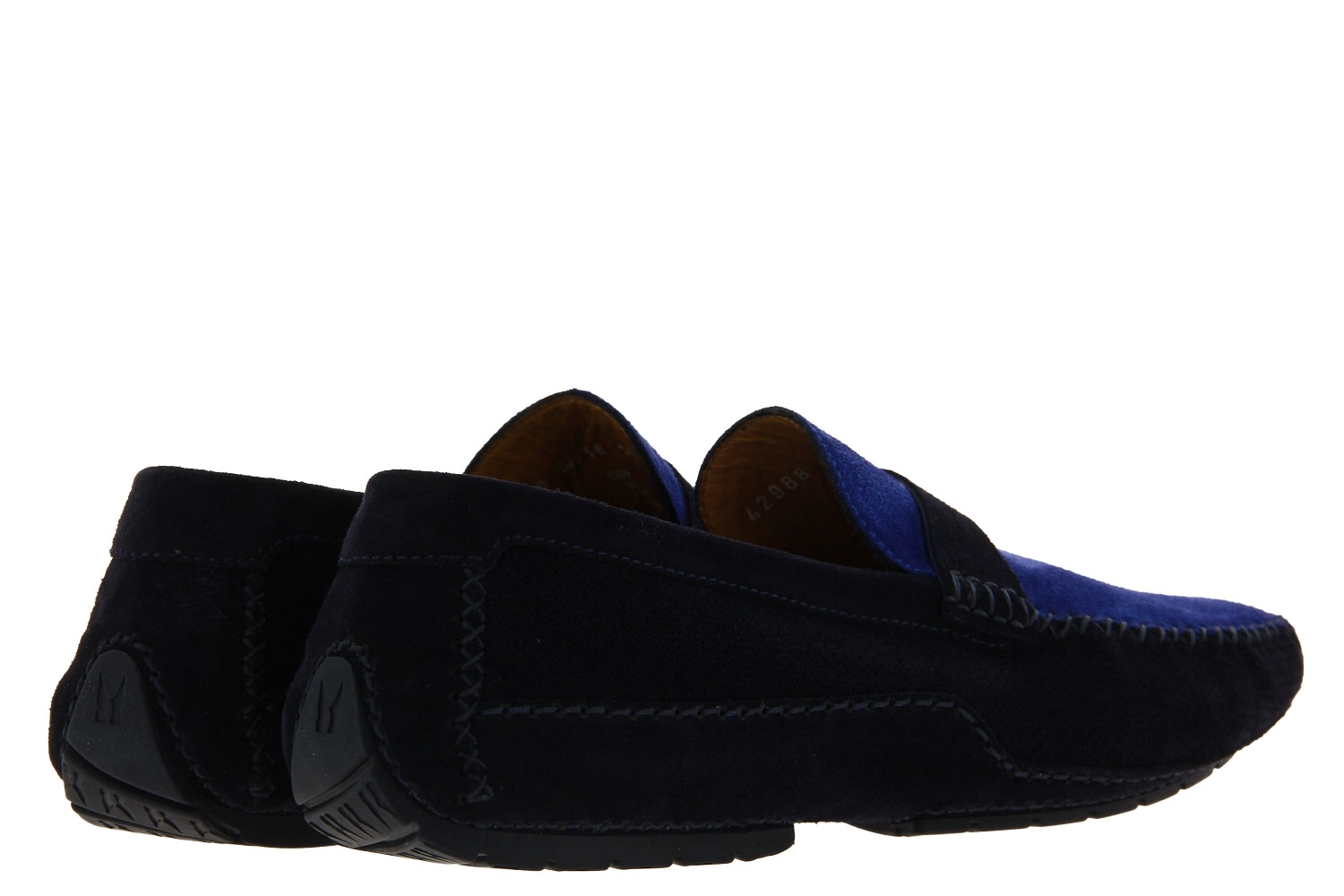 Moreschi Mokassin CAMOSCIO PERFORATO BLU SCURO (43½)