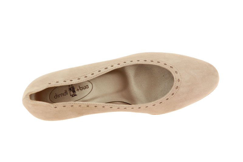 Dirndl + Bua Pumps ZIEGENVELOUR BEIGE (40)