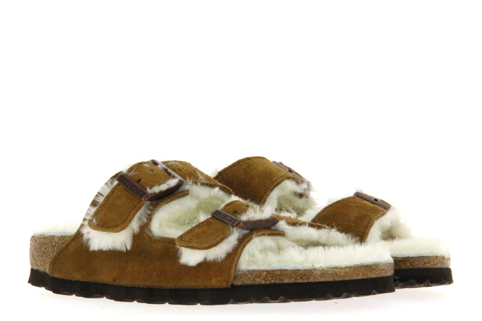 Birkenstock Pantolette ARIZONA FELL SCHMAL VELOURSLEDER MINK (40) Birkenstock Pantolette ARIZONA FELL SCHMAL VELOURSLEDER MINK (40)