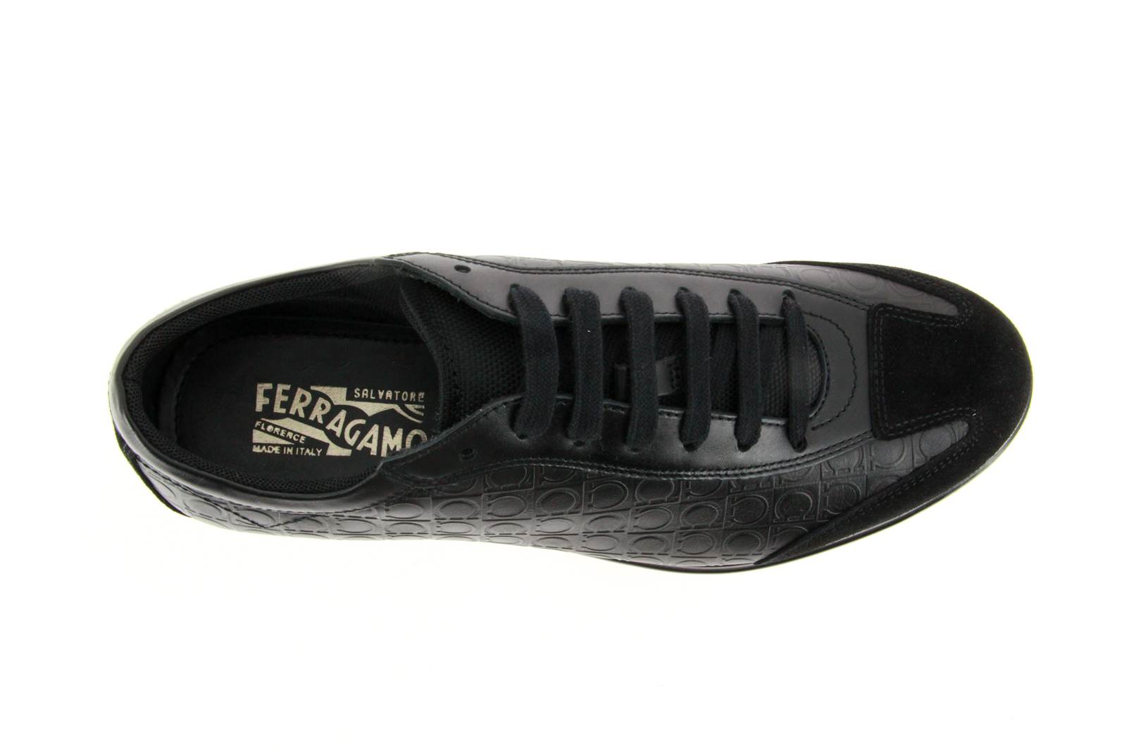 Salvatore Ferragamo Sneaker - FALKLAND NERO SUEDE CALF (39)