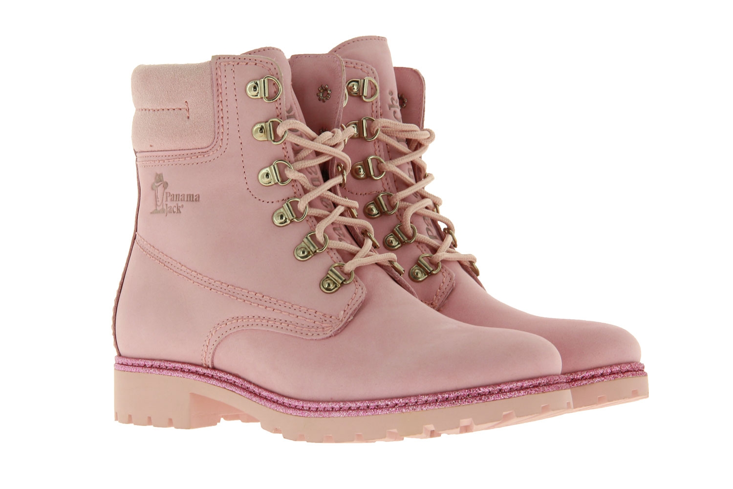 Panama Jack Stiefelette GLITTER B1 NOBUCK ROSA (42)