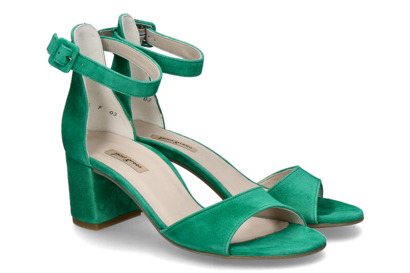 Paul Green Sandalette SAMTZIEGE SMARAGD Paul Green Sandalette SAMTZIEGE SMARAGD