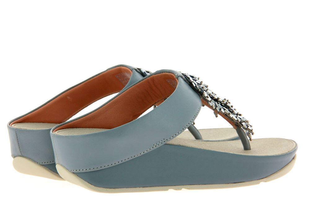 Fitflop Sandale RUMBA TOE THONG DOVEBLUE (40)