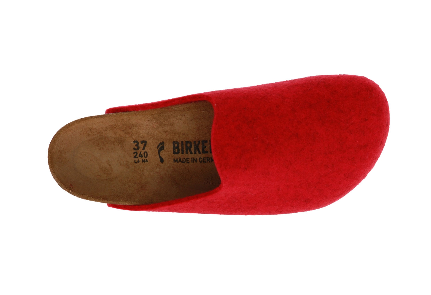 Birkenstock Clogs AMSTERDAM SCHMAL WOLLE MELANGE RED (41)