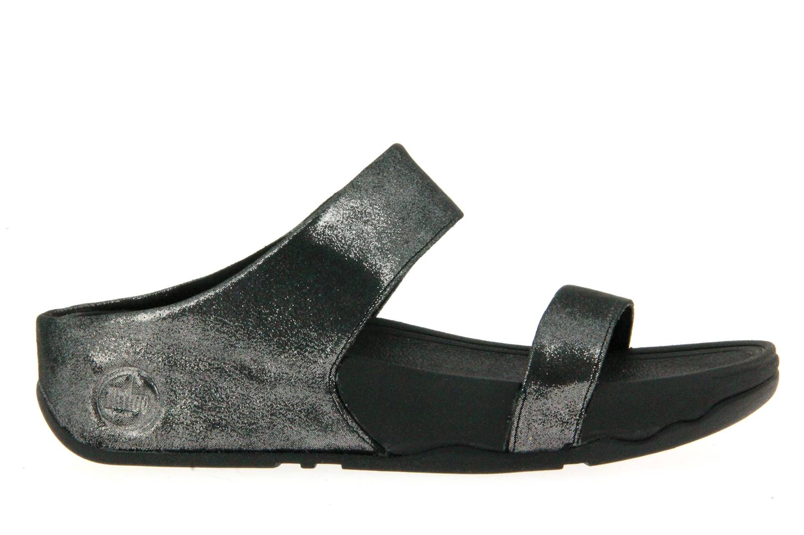 Fitflop Pantolette LULU SHIMMERSUEDE SLIDE BLACK (43)