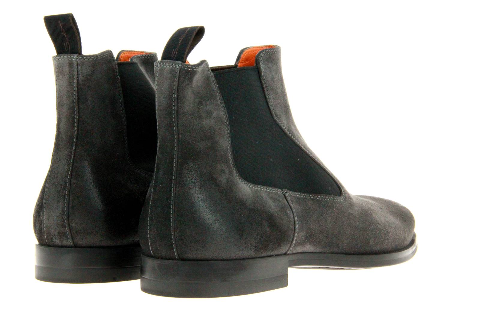 Santoni Chelsea Boots CAMOSCIO SMOKE (45)