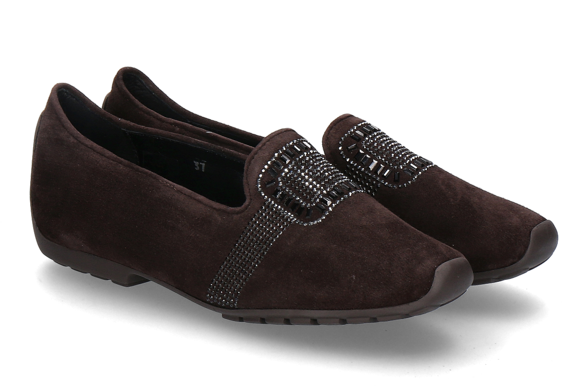 Mania Loafer MB1218 CAMOSCIO- coffee/ braun