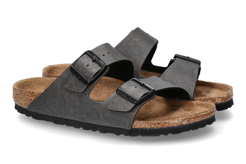 Birkenstock Pantolette ARIZONA PULL UP ANTHRACITE (38)