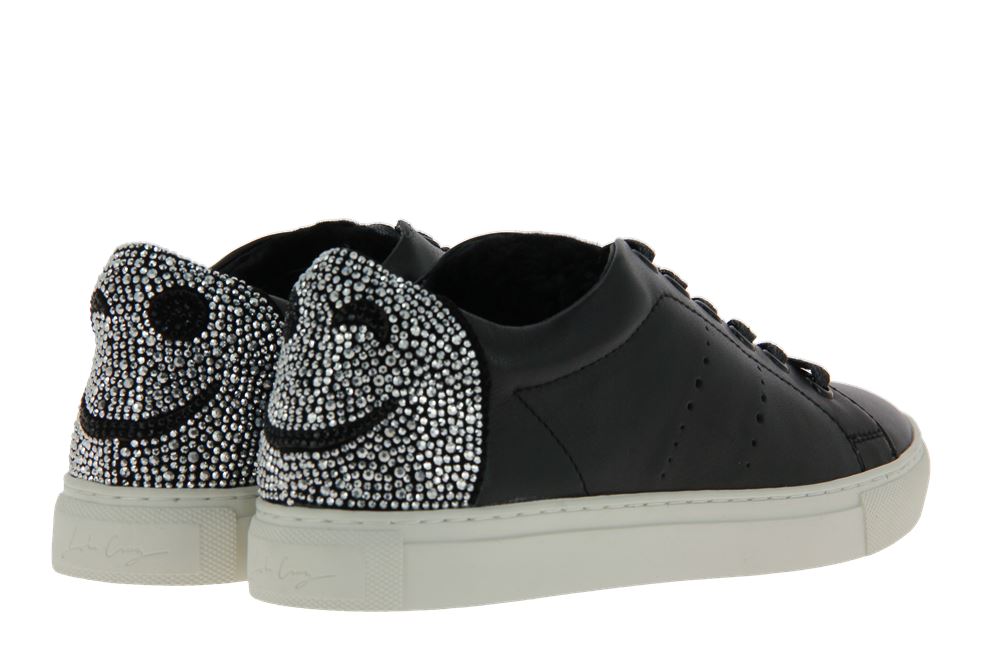 Lola Cruz Sneaker SMILEY BLACK SILVER (39)