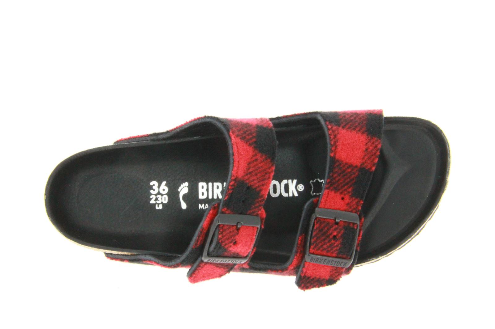 Birkenstock Pantolette ARIZONA CHECK RED BLACK (41)