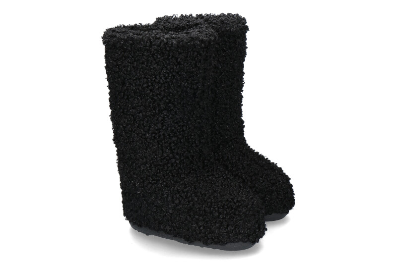 Moon Boot Snowboot ICON FAUX FUR CURLY- schwarz