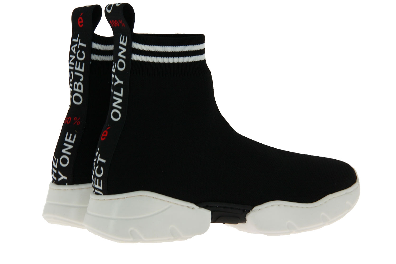 méliné Sock-Sneaker NERO BIANCO NASTRO ORIGINAL (37 )