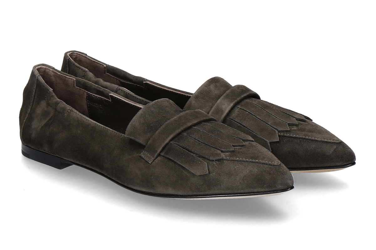 Pomme d'Or Loafer GRACE CAMOSCIO- dusty brown/ dunkelbraun