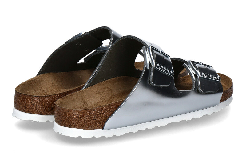 Birkenstock Pantolette ARIZONA SILVER SCHMAL (36) Birkenstock Pantolette ARIZONA SILVER SCHMAL (36)