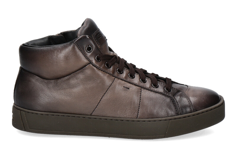 Santoni High Top Sneaker NAPPA BROWN (44)