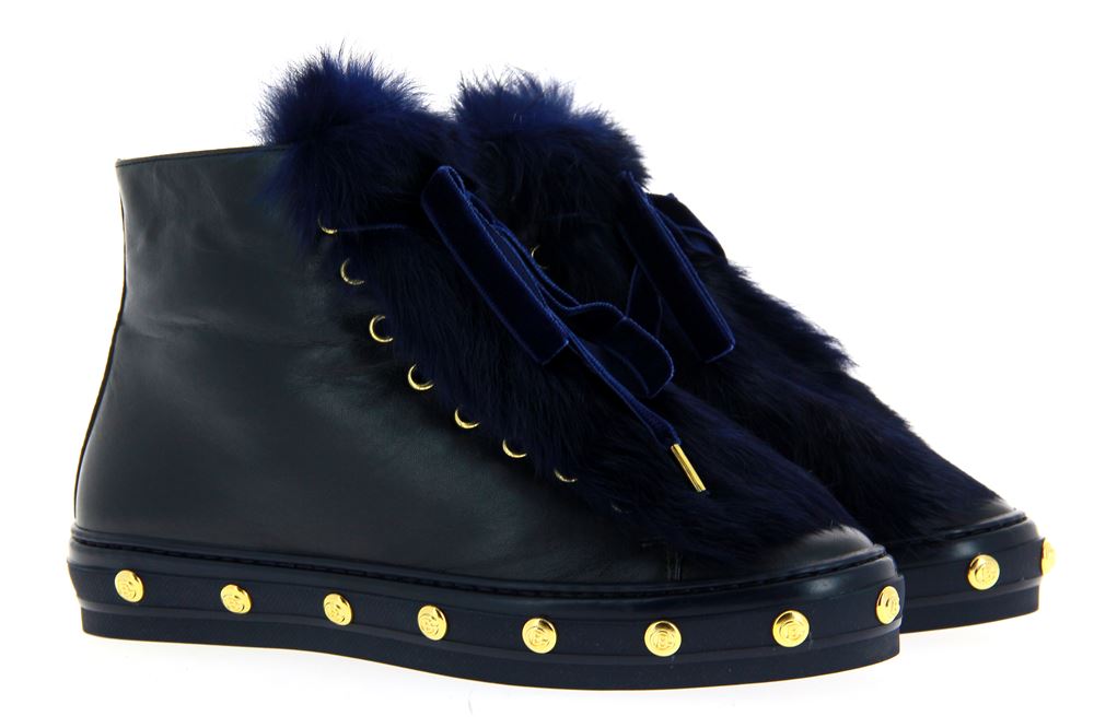 Baldinini gefüttert High-Sneaker DARK BLUE CALF (38½)
