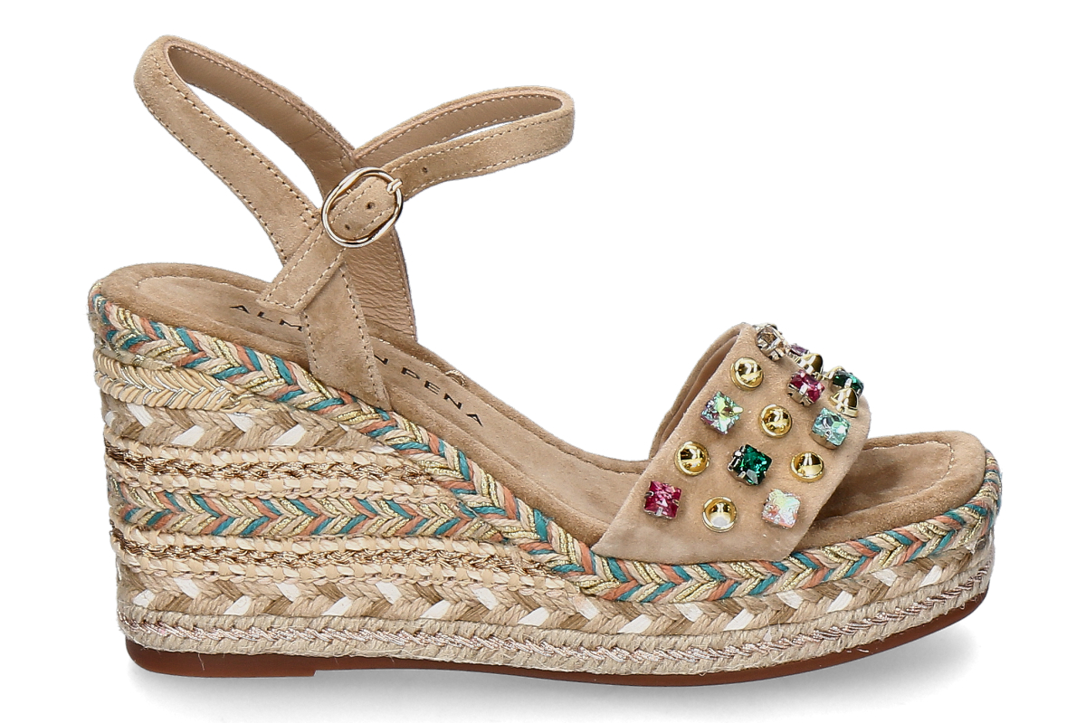 Alma en pena Plateau- Sandale V266103 SUEDE- sand
