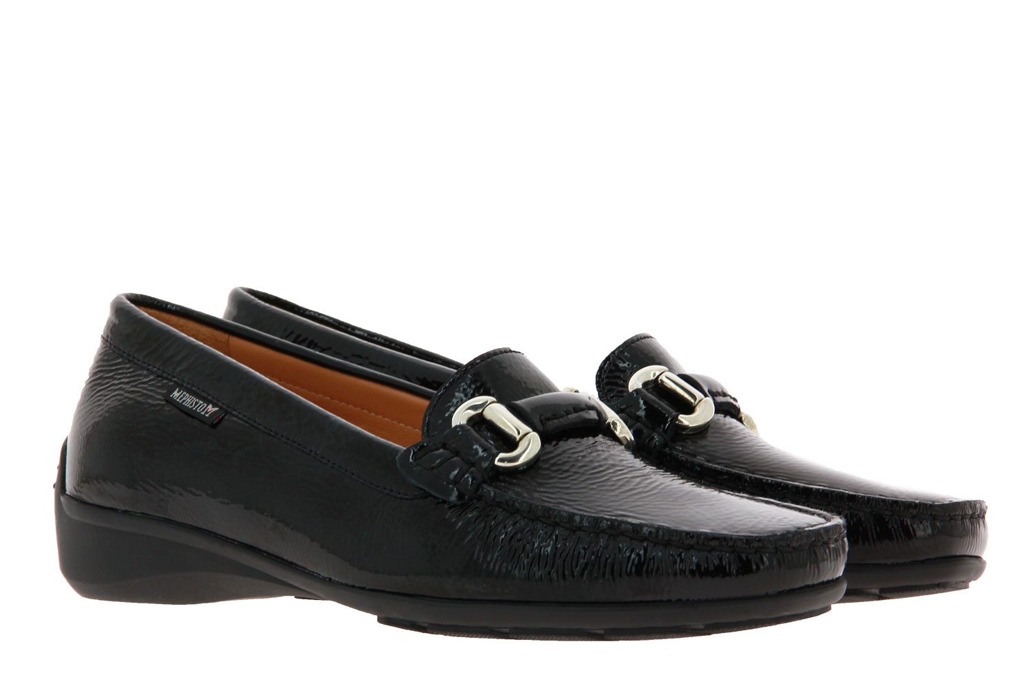 Mephisto Slipper NATALIA BLACK VERNIS FRIPE  (39)