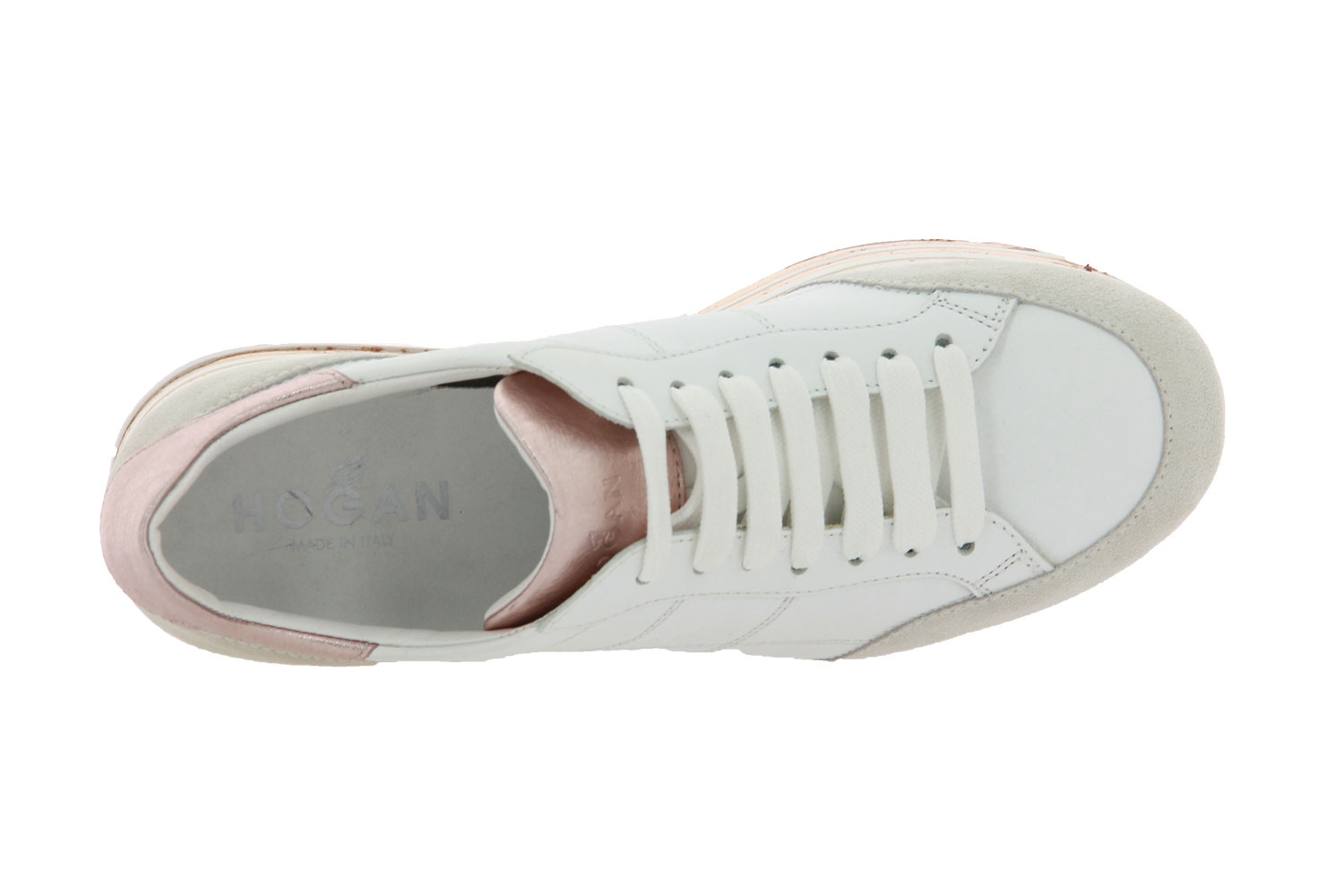 Hogan Plateau-Sneaker CUCITURA BIANCO SALMONE (36)