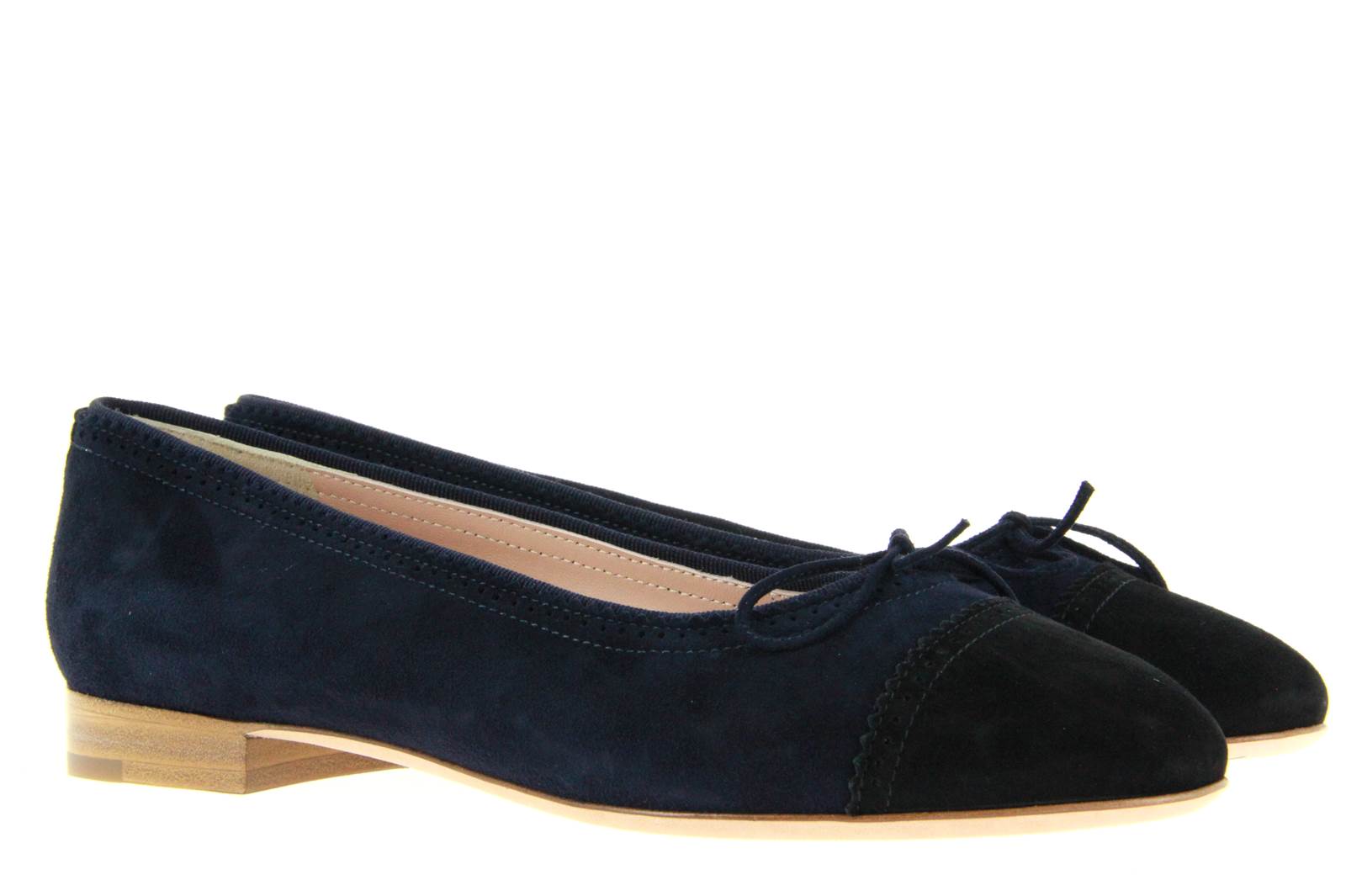 Unützer Ballerina CAMOSCIO BLU NERO (35)