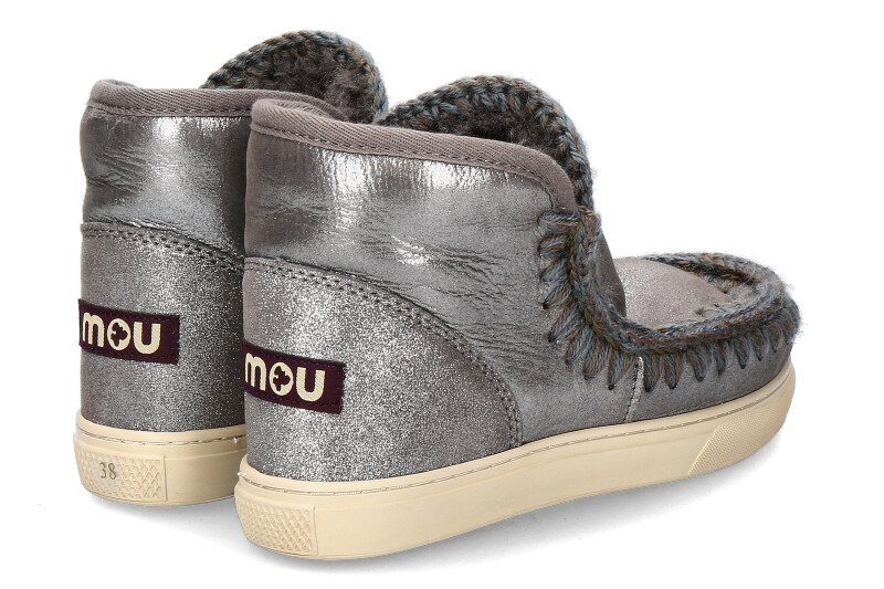 mou Boots ESKIMO SNEAKER MICROGLITTER CHARCOAL (39)