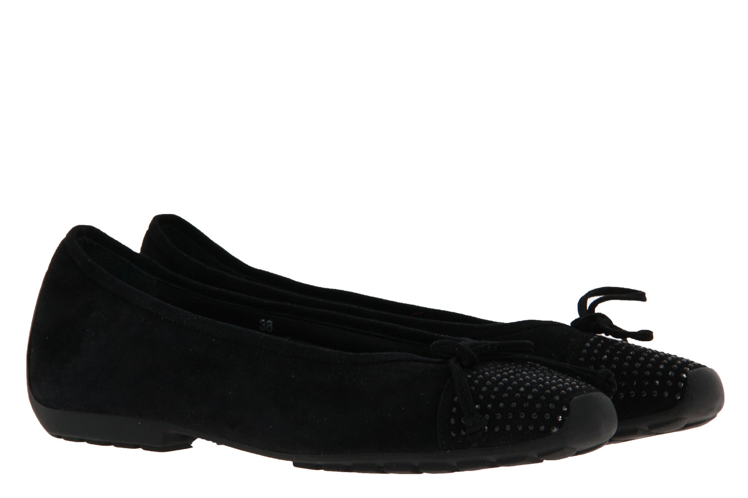 Mania Ballerina BORCHIE CAMOSCIO NERO (38)