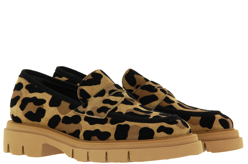 Luca Grossi Slipper SELLA CAMOSCIO LEOPARDINO