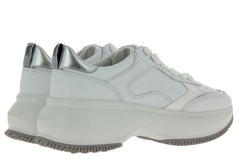 Hogan Sneaker MAXI ACTIVE ALLACCIATO ARGENTO BIANCO (41)