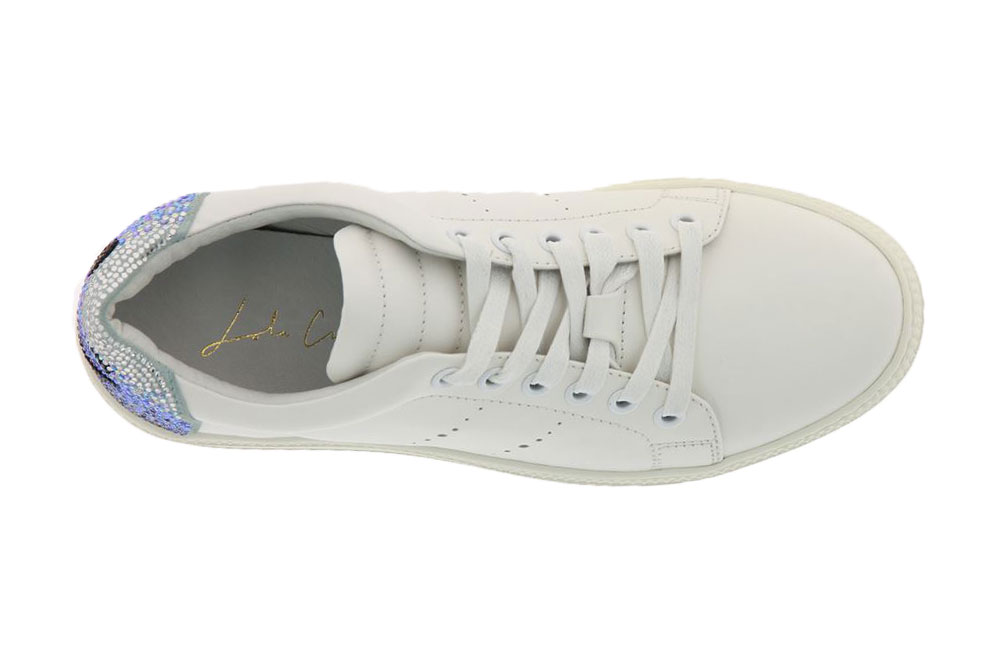 Lola Cruz Sneaker SMILEY BIANCO CELESTE  (37 )