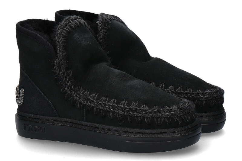 Mou Boots ESKIMO SNEAKER GLITTER BLACK