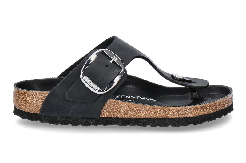 Birkenstock Zehensteg GIZEH NORMAL BIG BUCKLE BLACK 