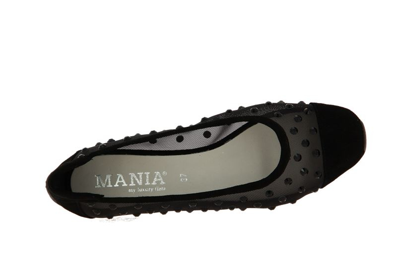 Mania Slipper RETE NERO CAMOSCIO NERO (42)