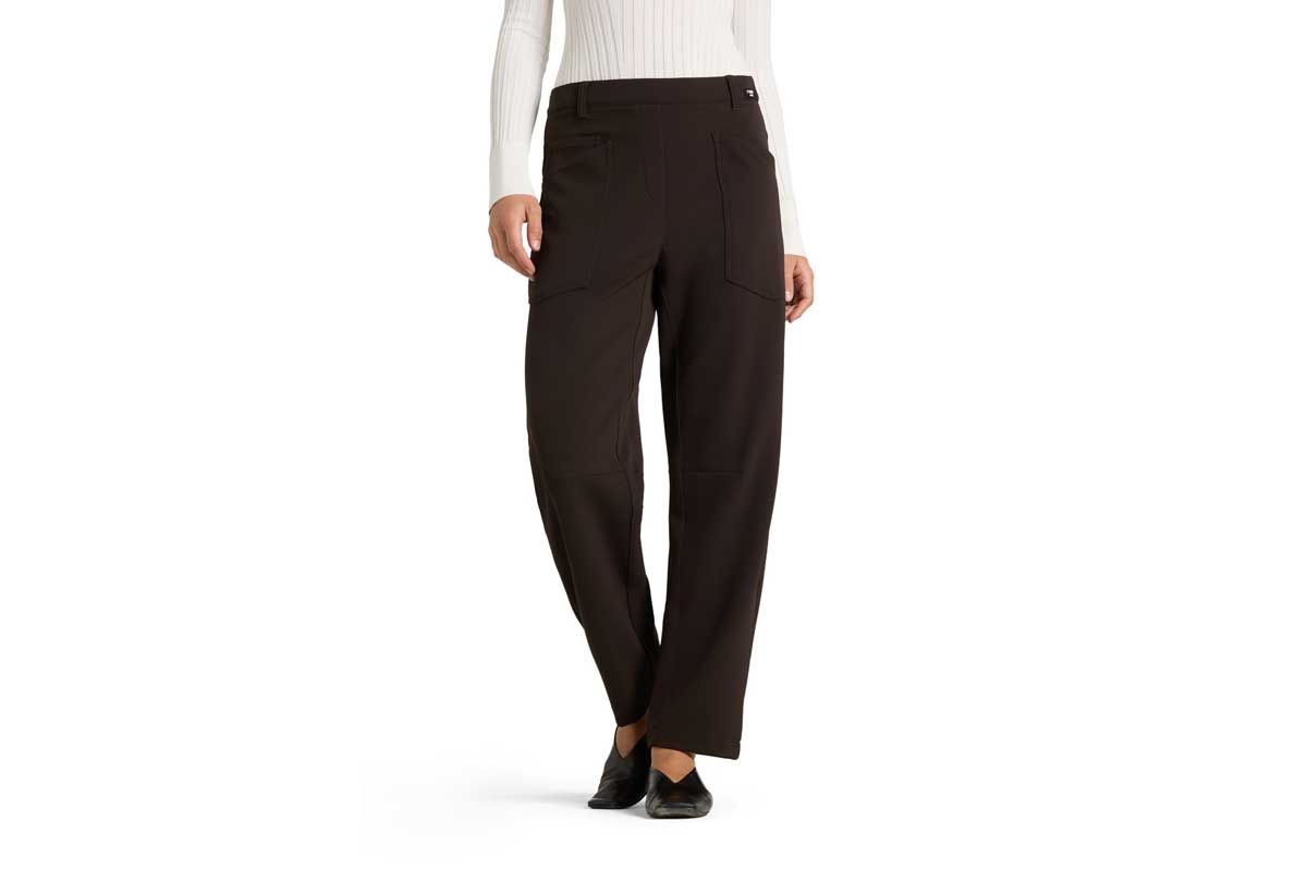 Cambio Straight-Leg Stoffhose OCEAN JOGG- espresso/ dunkelbraun