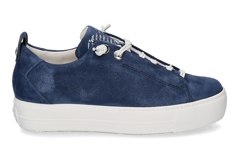 Paul Green Sneaker SAMTZIEGE METALLIC- space blau