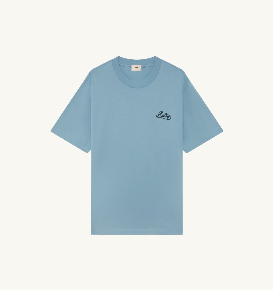 Autry Unisex- T-Shirt SHELL- chalcedony/ hellblau