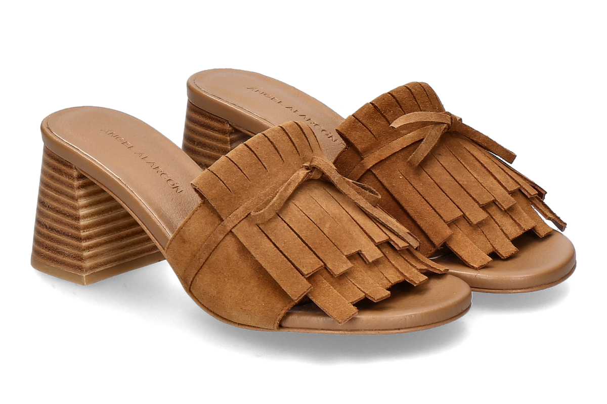 Angel Alarcon Pantolette LORETTA- tabaco/ mittelbraun