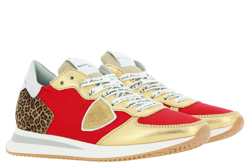 Philippe Model Sneaker TROPEZ MONDIAL LEO ROUGE ORO (37 )