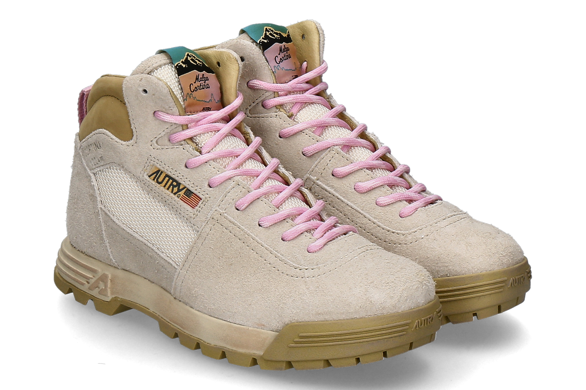 Autry Damen- Trekking Schnürschuh MALGA CORTINA ND19- beige/ rosa
