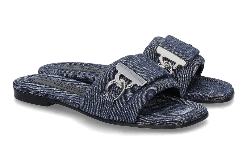 Kennel & Schmenger Pantolette HOLLY Denim indigo silver