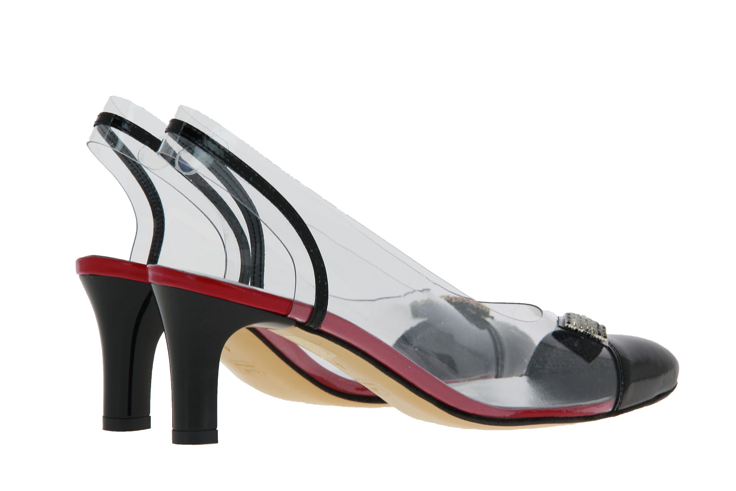 Azuree Cannes Slingpumps LINGA VERNIS NOIR (40)