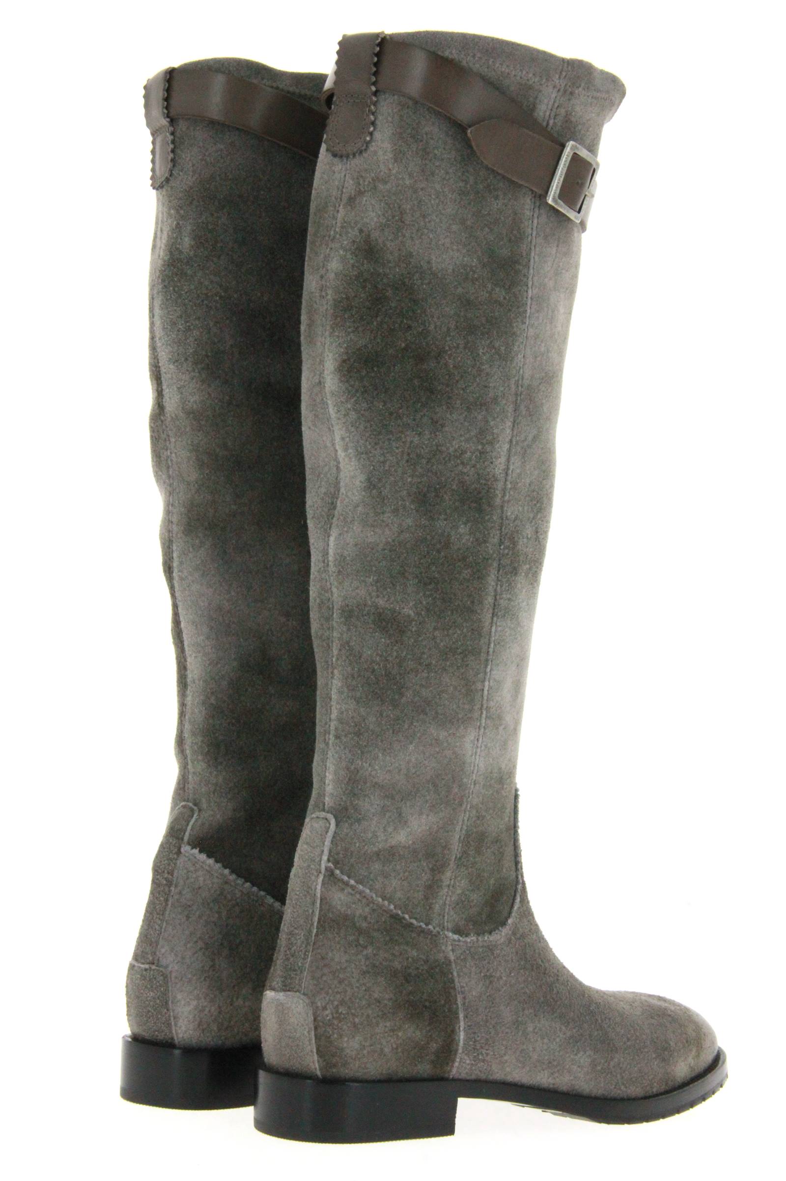 Dirndl und Bua Stiefel ANTIKBOCK STRETCH GRAU (42)