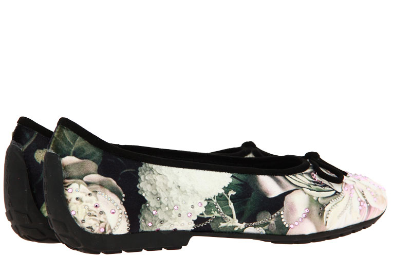 Mania Ballerina VELLUTO BIANCO CAMOSCIO NERO (38½)