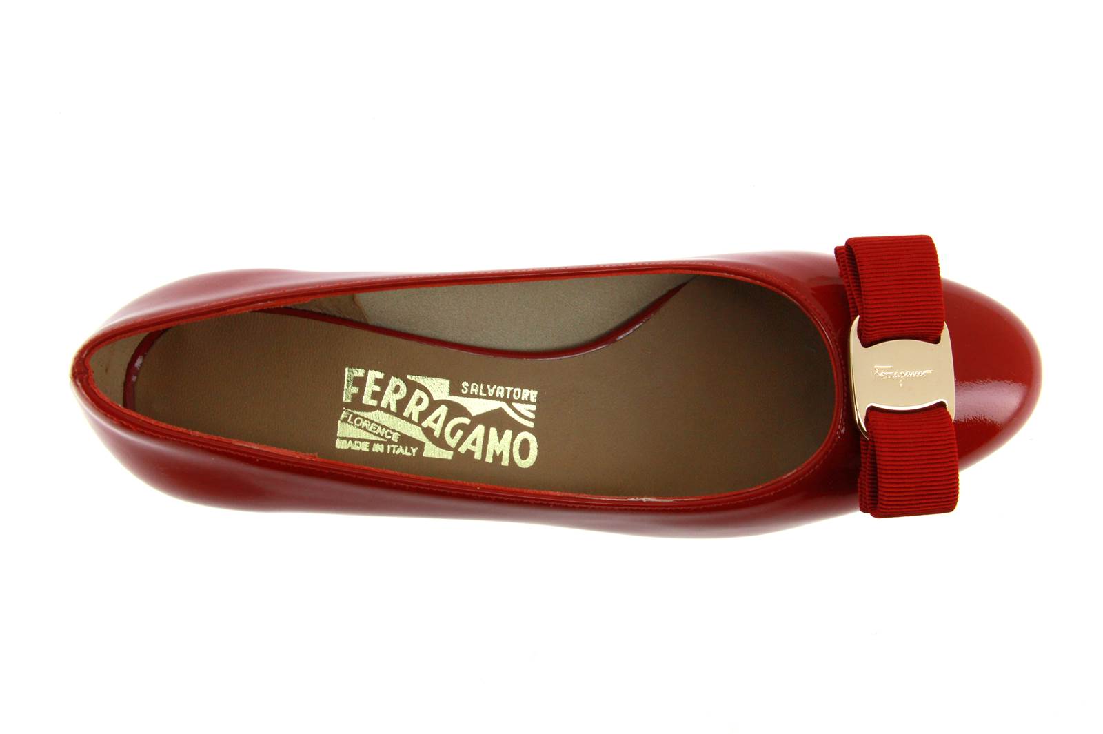 Salvatore Ferragamo Pumps VARA VERNICE ROSSO (35)