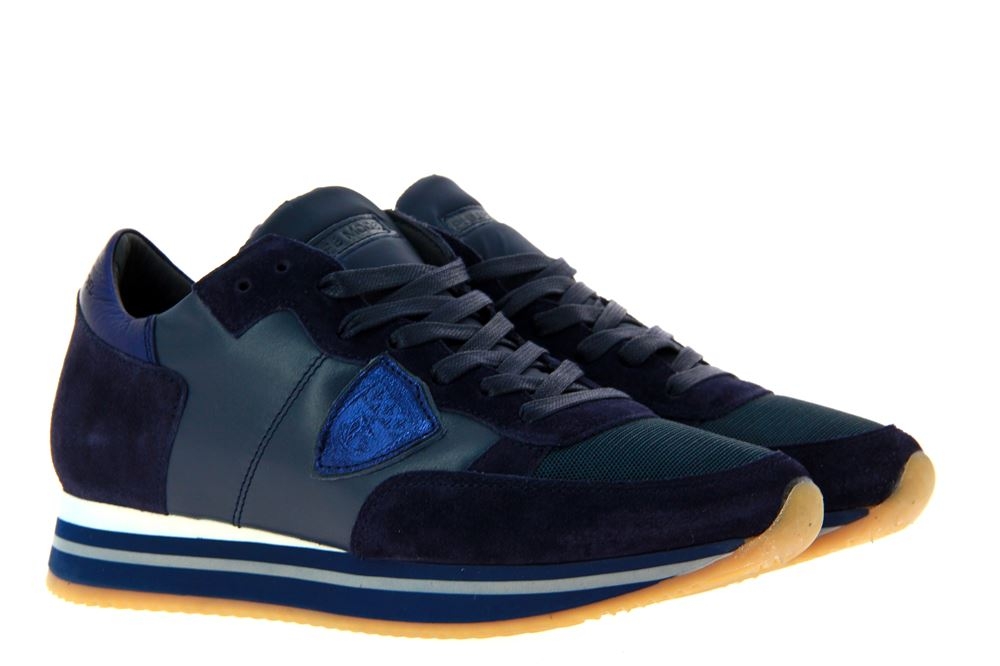 Philippe Model Sneaker TROPEZ HIGHER MONDIAL VEAU BLEU (37 )