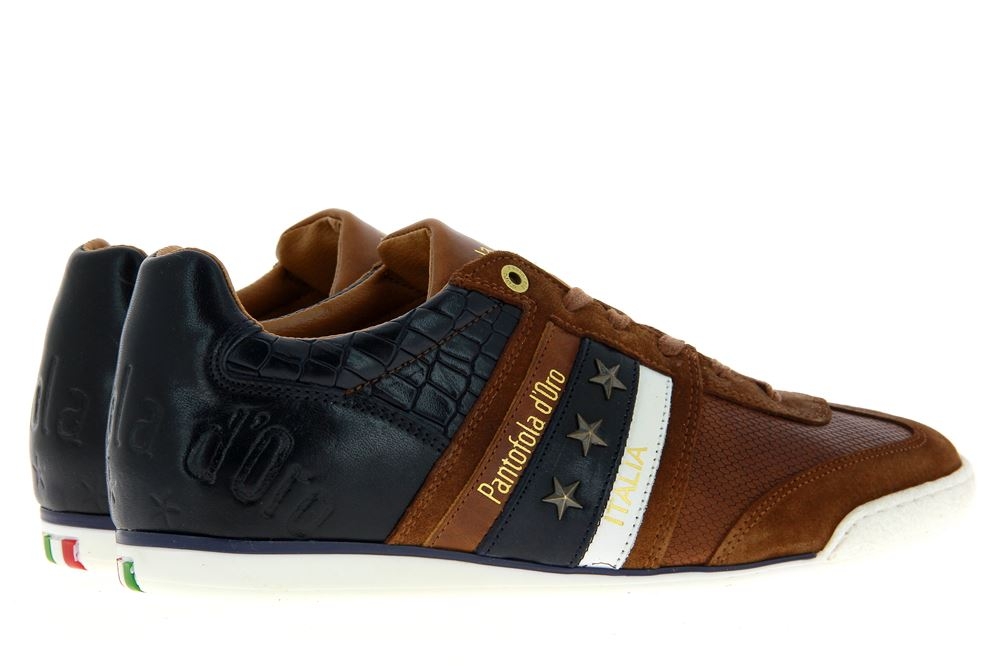 Pantofola d´Oro Sneaker IMOLA CROCCO UOMO LOW TORTOISE SHELL (45)