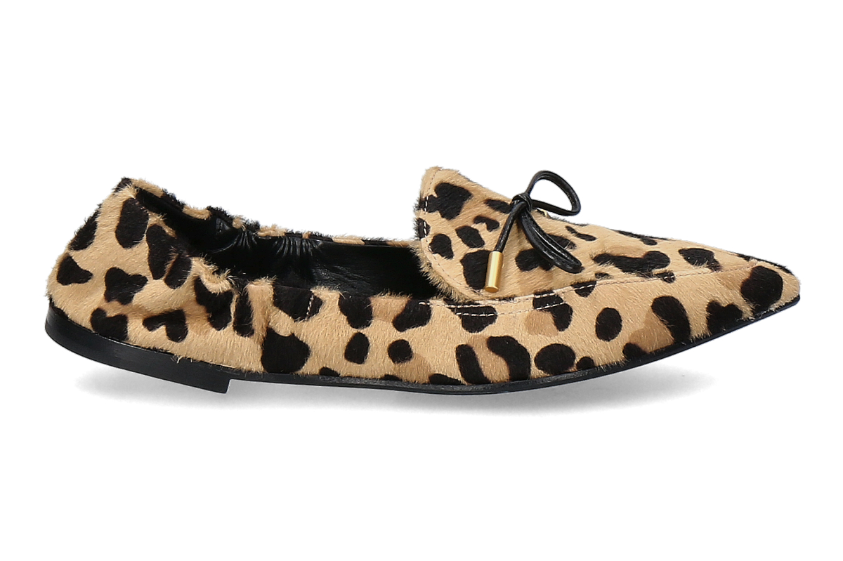 Pomme d'Or Slipper INGRID PRINT- leopardino/ camel