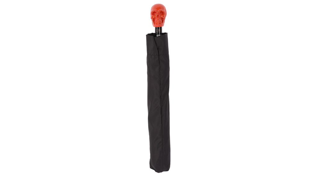 Walking Sticks Regenschirm ORANGE SKULL BLACK